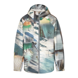 速写男装春秋新款夹克插肩袖连帽休闲潮流街头时尚前卫设计感外套