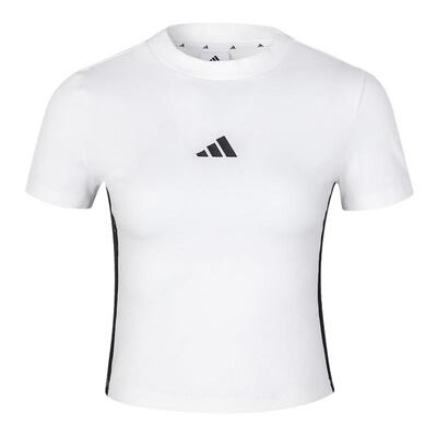 adidas阿迪达斯2025春女子W 3S SJ BABY T运动休闲短袖T恤JY8571