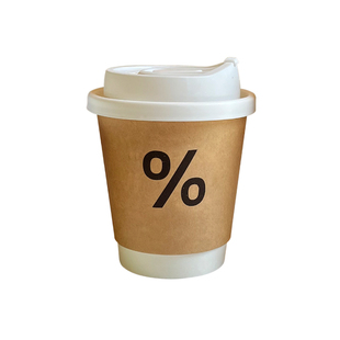 咖啡杯子一次性带盖奶茶杯食品级热饮打包外带豆浆杯高档精致定制