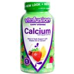 vitafusion美国成人中老年钙水果奶孕妇钙VD软糖补钙100粒