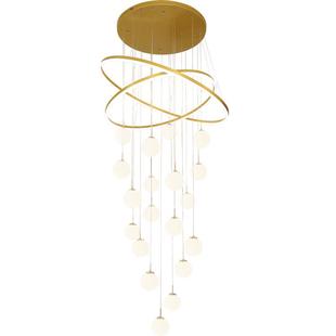 别墅客厅挑空大吊灯复式楼loft公寓现代简约2025新款楼梯间专用灯