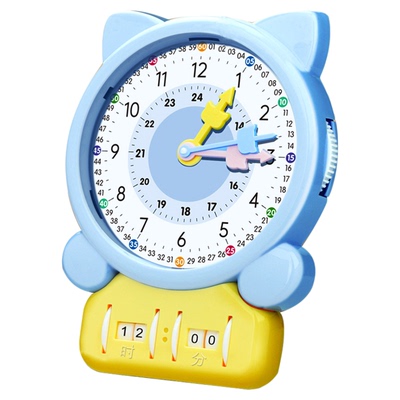 钟表模型学习时钟教具三针联动