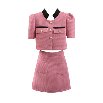 贵气千金风气质名媛小香风两件套