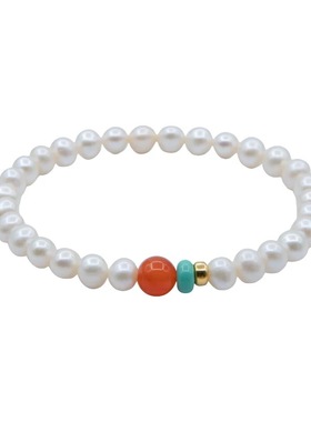 饰悟银饰女南红玛瑙转运手链