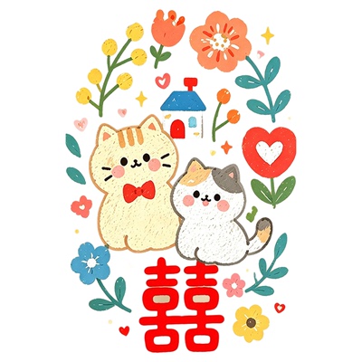 2026新款喜字静电贴婚房布置装饰