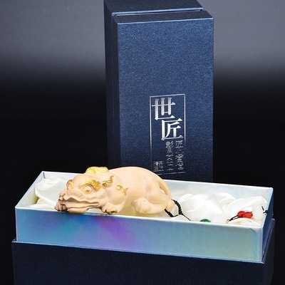 厂新汽车摆件 高档黄杨木雕貔貅车内创意饰品车载装饰招财保平安