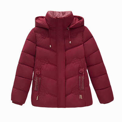 中老年人冬装羽绒棉服50多岁妈妈装保暖棉衣短外套中年女加厚棉袄