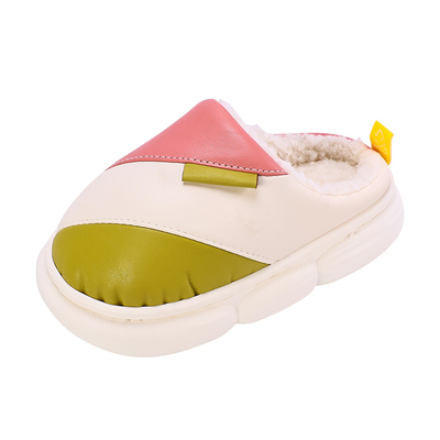 秀才胡同防水儿童棉拖鞋厚底