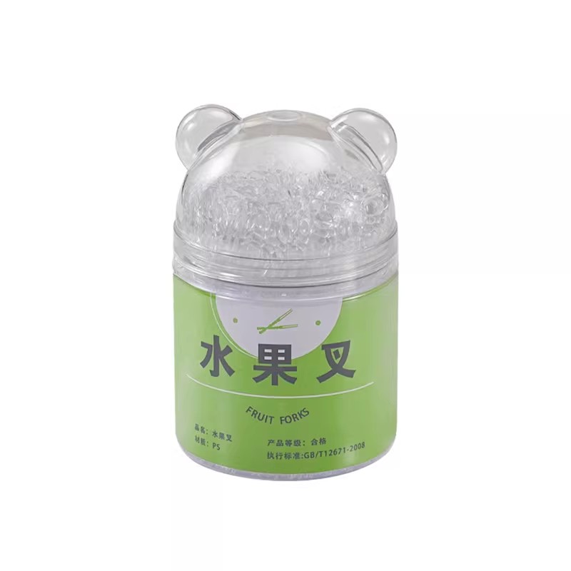 一次性透明塑料水果叉
