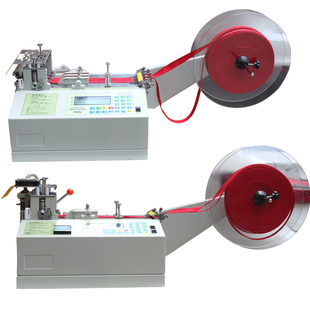 凯旋988L冷织带断带机切口罩头盔耳带高速电脑松紧带全自动切带机