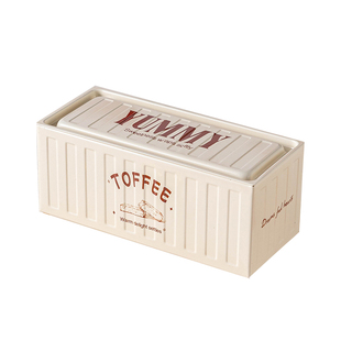 太妃糖包装盒马口铁糖果烘焙打包礼空饼干罐巧克力长方形烘焙甜品