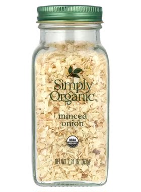 Simply Organic天然有机进口洋葱粉碎片调味粉调味料佐料香辛料腌