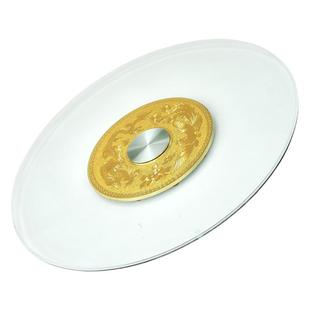 酒店餐桌转盘钢化玻璃圆台转盘圆形桌面旋转底座饭桌转盘家用包邮