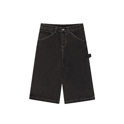 设计感阔腿水洗工装做旧美式复古