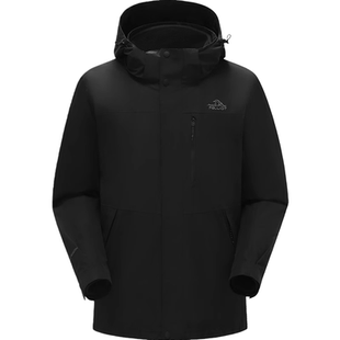 【山野】伯希和户外三合一冲锋衣男冬新款抓绒防风徒步登山服外套