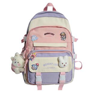 女生书包3一6女童高颜值初中生高中三至六大容量四年级小学生超轻