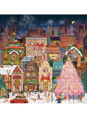 Dreamfriends肯研初雪之夜烫金拼图500片冬季生日圣诞礼物成人版