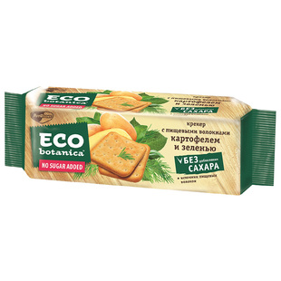 进口俄罗斯ECO蔬菜饼干咸味荞麦亚麻籽麦麸粗粮代餐早餐休闲零食