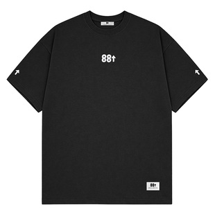 88rising【AK刘彰明星同款】刺绣休闲舒适纯棉透气百搭短袖T恤