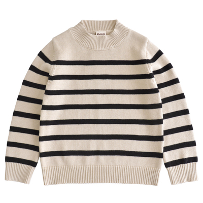 男童毛衣纯棉中领中大童针织衫