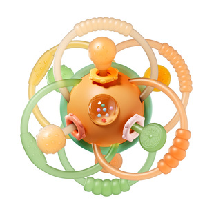 YSR奕思瑞曼哈顿手抓球婴儿硅胶可咬小月龄牙胶玩具宝宝0到6个月