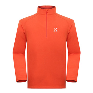 HAGLOFS火柴棍户外男款防风保暖半拉链套头抓绒衣外套603392