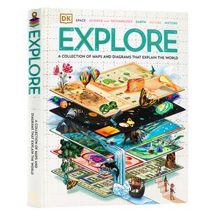 DK精品 探索 解释世界的地图和图表集 英文原版 Explore A Collection of Maps and Diagrams That Explain the World精美插图