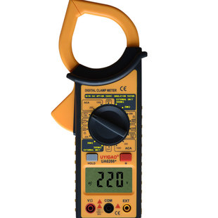 优仪高UYIGAO小型钳形表数字式大钳口交流电流表1000A夜光UA6266+