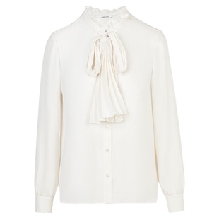 【高智衣橱】朗姿美拉德法式复古衬衫上衣女2025年冬季新款