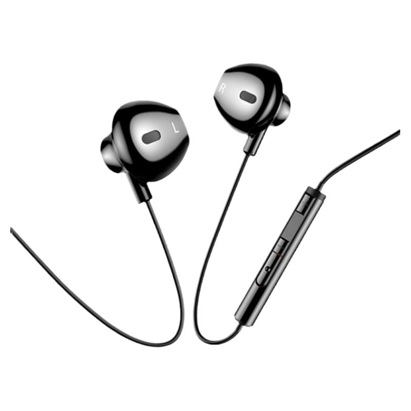 适用苹果有线耳机typec半入耳重低音线控带麦K歌手机通用吃鸡