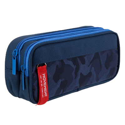 得力大容量笔袋简约文具袋