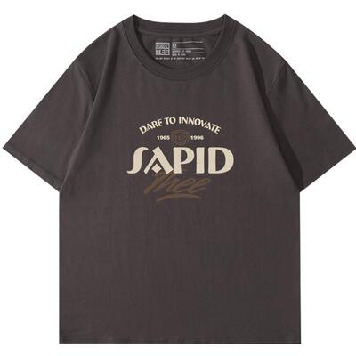 正肩显瘦棉牵短袖复古纯棉