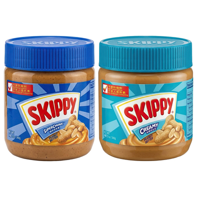 skippy港版粗粒夹心340g薄饼