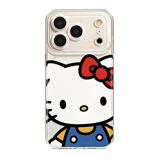 可爱小猫适用苹果17Promax手机壳iPhone16Pro新款15Plus软壳哈喽14猫咪13卡通12女生11女款air防摔软壳保护套