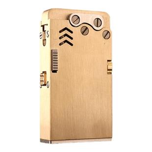 龙舌煤油打火机纯铜机械一键弹射六代龙蛇砂轮火机复古个性送男士