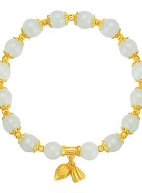 新款串珠银两轻奢小众手链