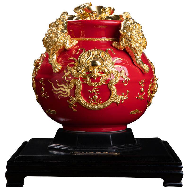 东方泥土八方纳财中式手工陶瓷