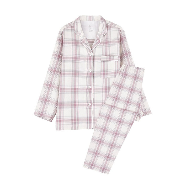 日式新款法兰绒纯棉家居服睡衣