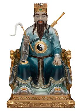 铜吕祖吕洞宾纯阳演正像装饰摆件