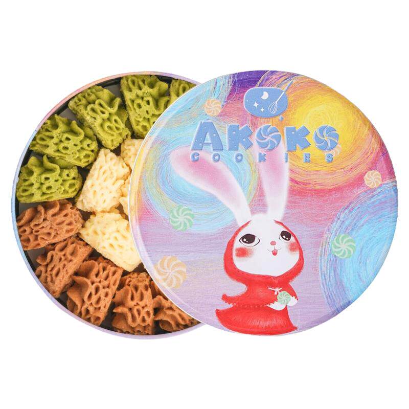 AKOKO经典法式三味曲奇饼干160g