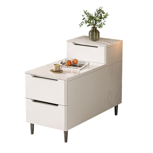 沙发边柜实木边几客厅2026新款岩板侧边柜轻奢高级感边桌置物架