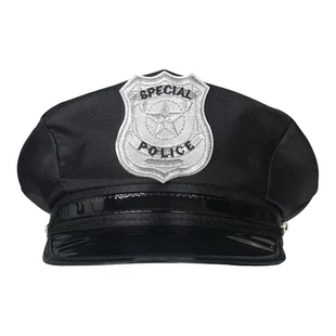 cos黑色鸭舌帽子成人儿童节万圣诞节男女表扮演出春夏秋动漫周边