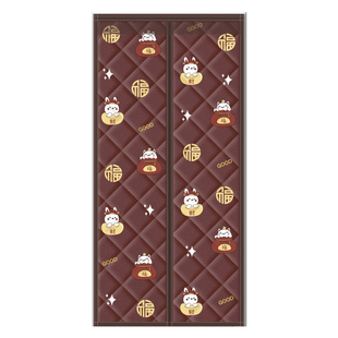 棉门帘冬季保暖防风冷气加厚农村防寒家用磁吸空调挡风隔断帘窗帘