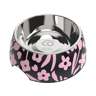 休普304不锈钢贴花碗猫碗狗碗狗食盆宠物碗圆碗小型中型大型犬