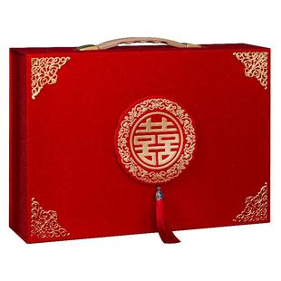 彩礼钱盒子订婚彩礼箱现金彩礼盒结婚用品大全聘金盒礼金盒礼金箱