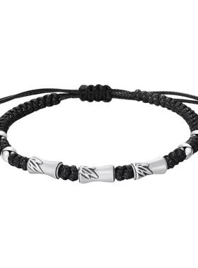 999足银手链男款竹节新中式复古高级感男手串上岸生日礼物送男友