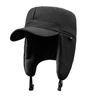 战术鸟冬季保暖帽男防寒防风加厚加绒东北棉帽子护耳棉雷锋帽大码