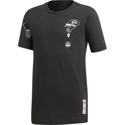 Adidas/阿迪达斯正品夏季大童圆领亲肤舒适时尚休闲短袖DM7767