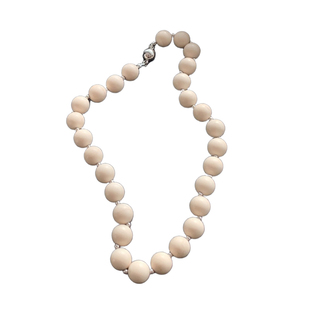 甜酷辣妹风大小珠 白化石串珠适合夏天戴的项链女配饰小众锁骨链