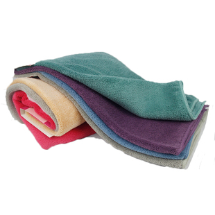 康乐屋珊瑚绒方巾超柔软吸水 洗脸毛巾四条装40x40cm热卖新品